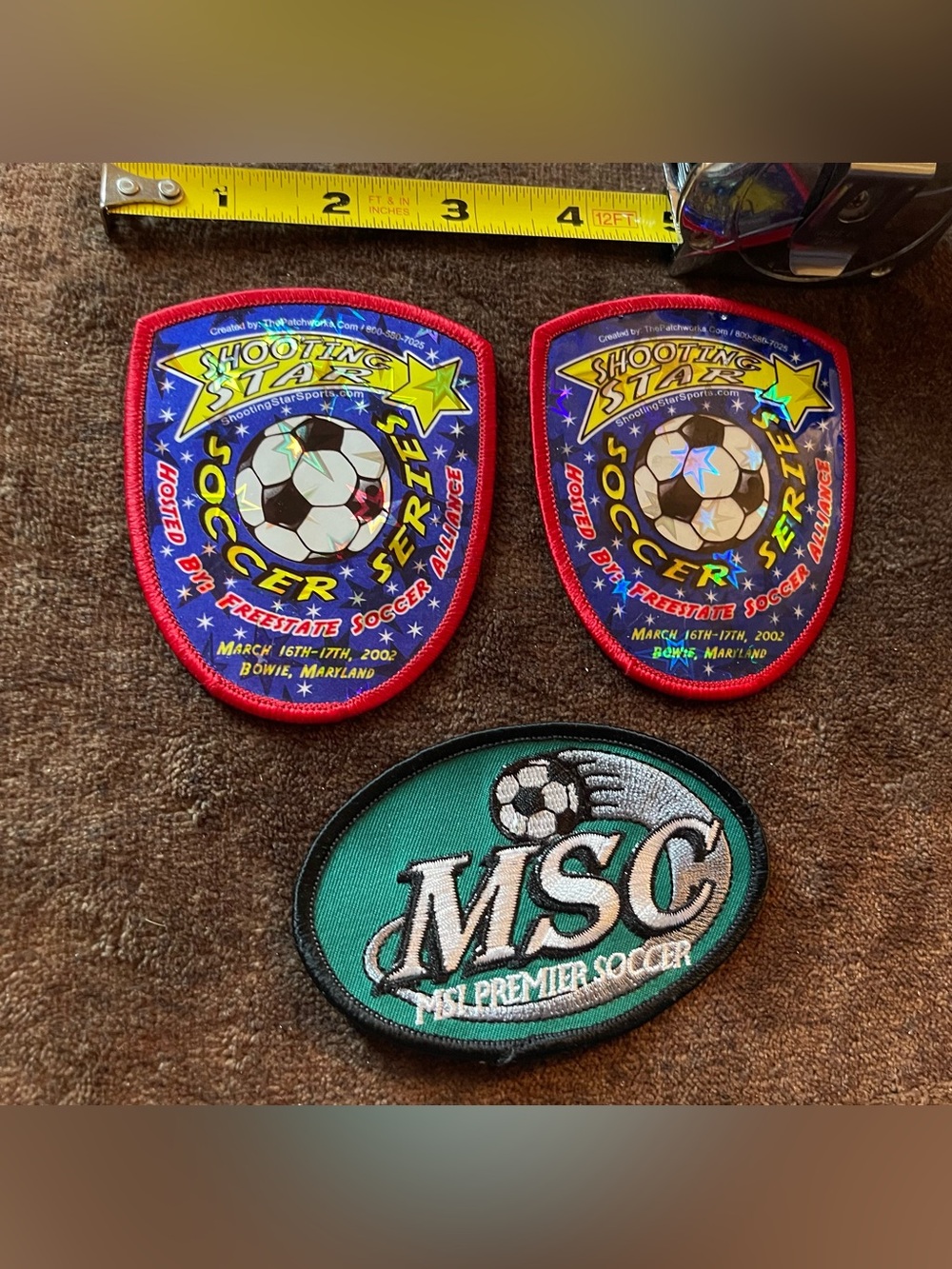 Soccer Patches Lot of 3 - 2002 Freestate & MSI Premier